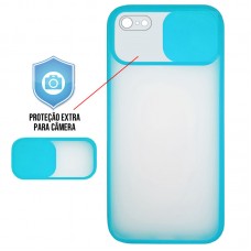 Capa para iPhone 7/8 e SE 2020/2022 - Cam Protector Azul Claro